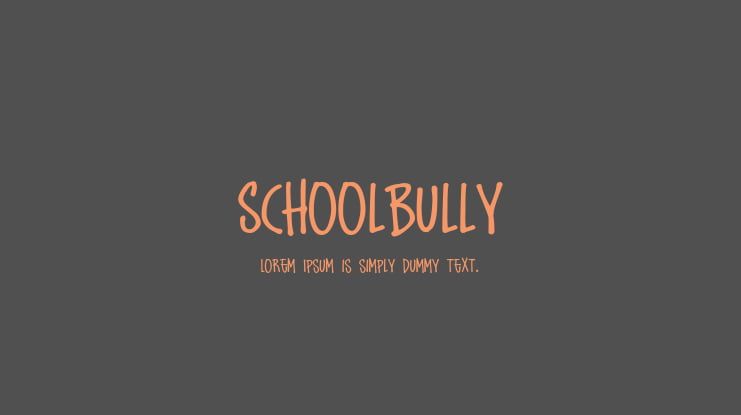 Schoolbully Font