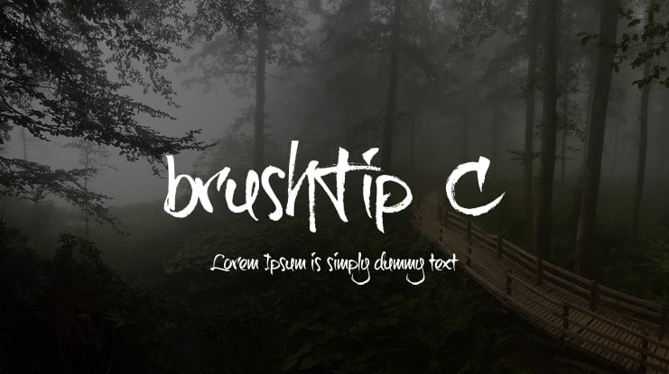brushTip-C Font