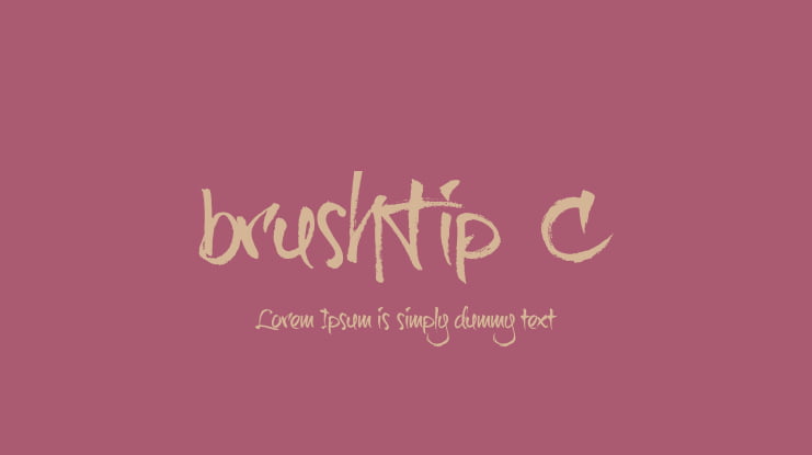 brushTip-C Font