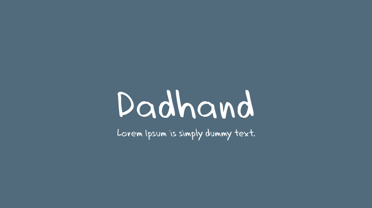 Dadhand Font