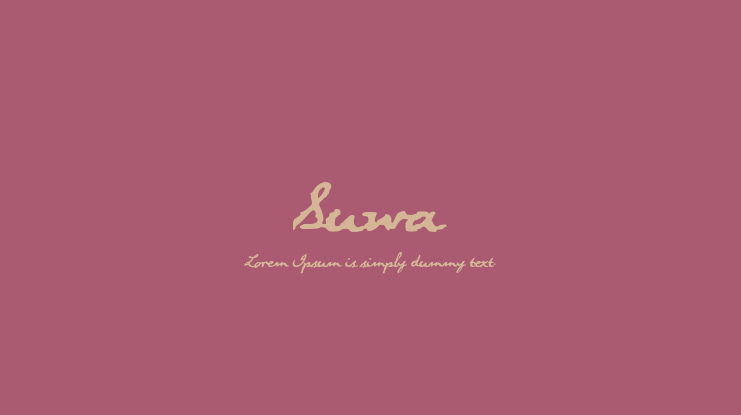 Suwa Font