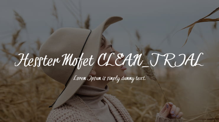 Hesster Mofet CLEAN_TRIAL Font Family