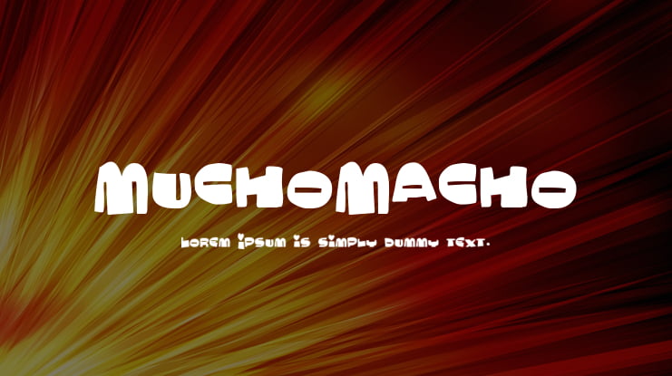 MuchoMacho Font