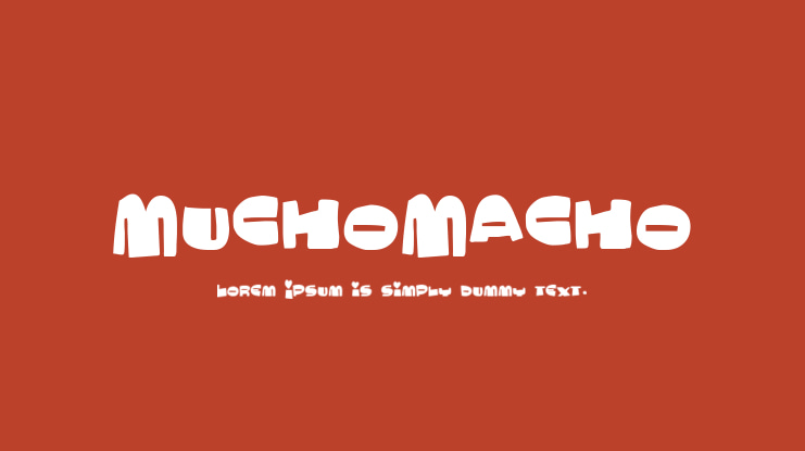 MuchoMacho Font
