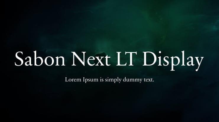 Sabon Next LT Display Font Family