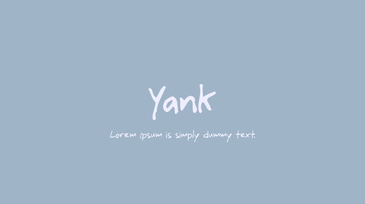 Yank Font