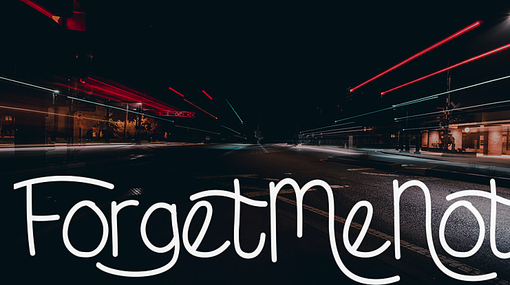 ForgetMeNot Font