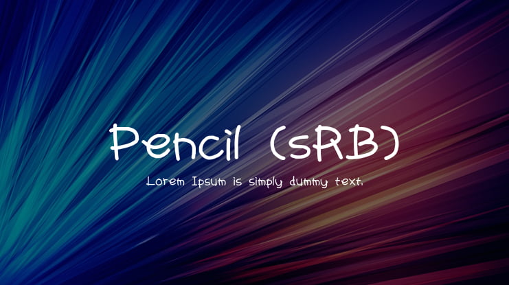 Pencil (sRB) Font