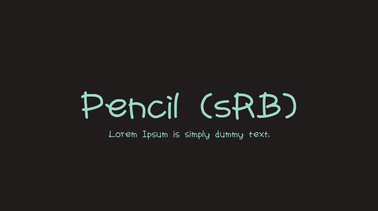Pencil (sRB) Font