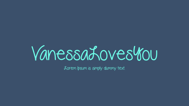 VanessaLovesYou Font
