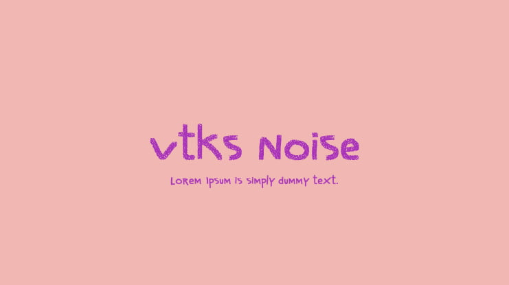 vtks noise Font