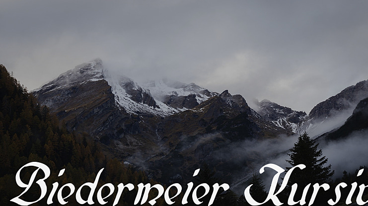 Biedermeier Kursiv Font
