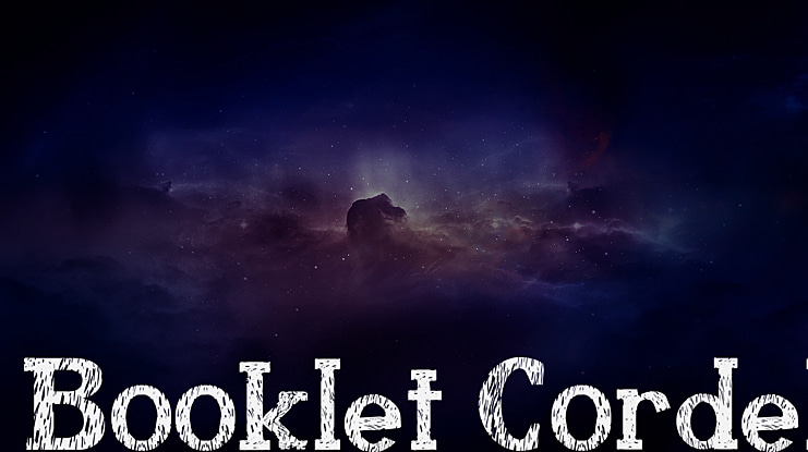 Booklet Cordel Font