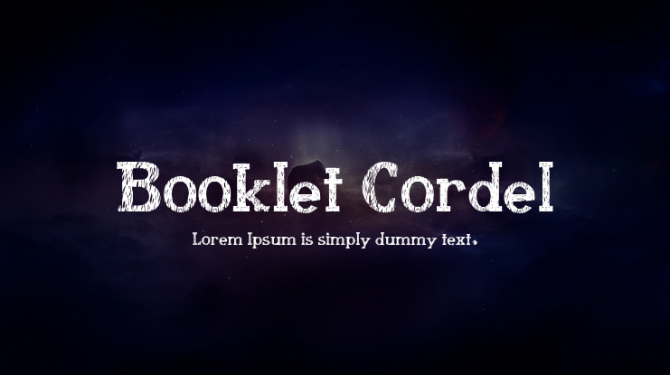 Booklet Cordel Font