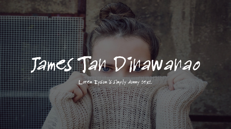 James Tan Dinawanao Font