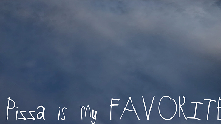 Pizza is my FAVORITE Font