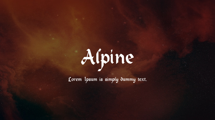 Alpine Font