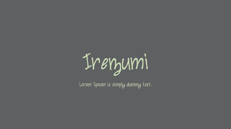 Irezumi Font Family