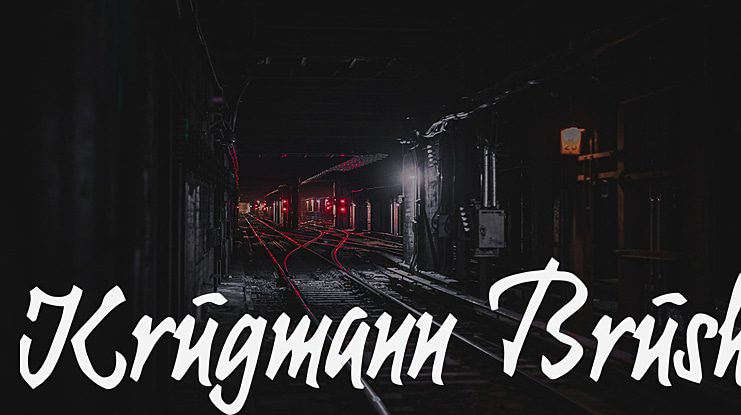 Krugmann Brush Font