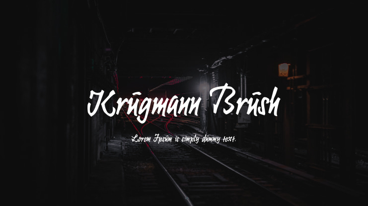 Krugmann Brush Font