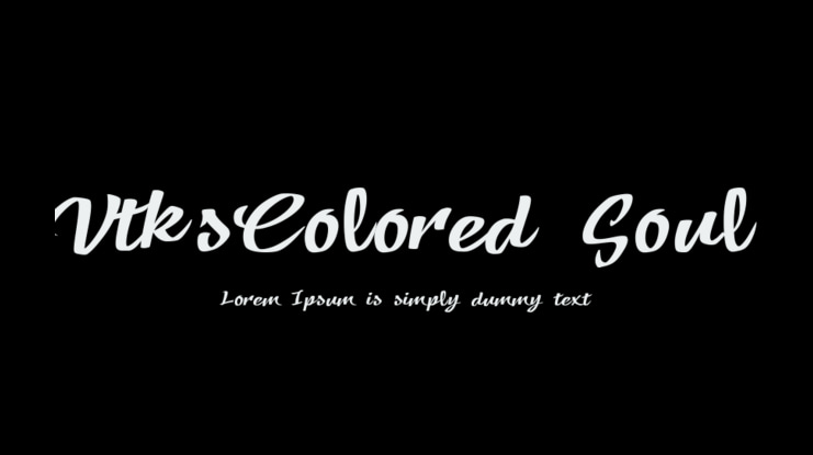 VtksColored Soul 3 Font