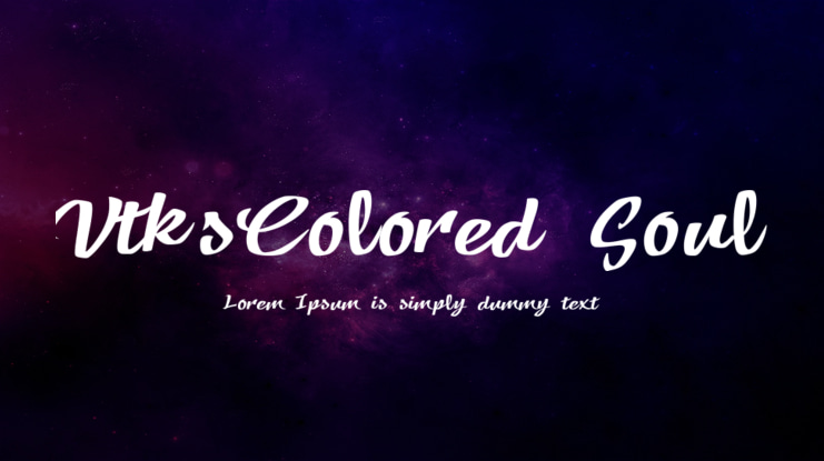 VtksColored Soul 3 Font