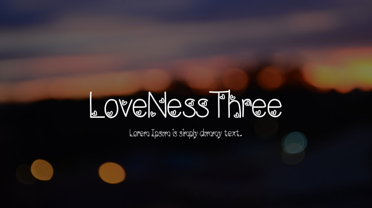 LoveNessThree Font