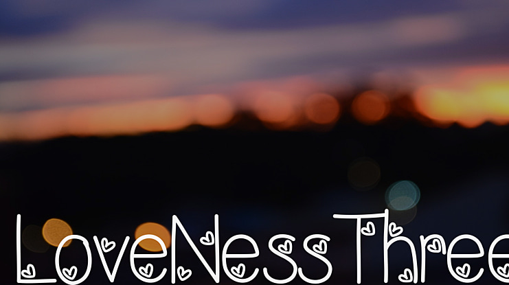 LoveNessThree Font