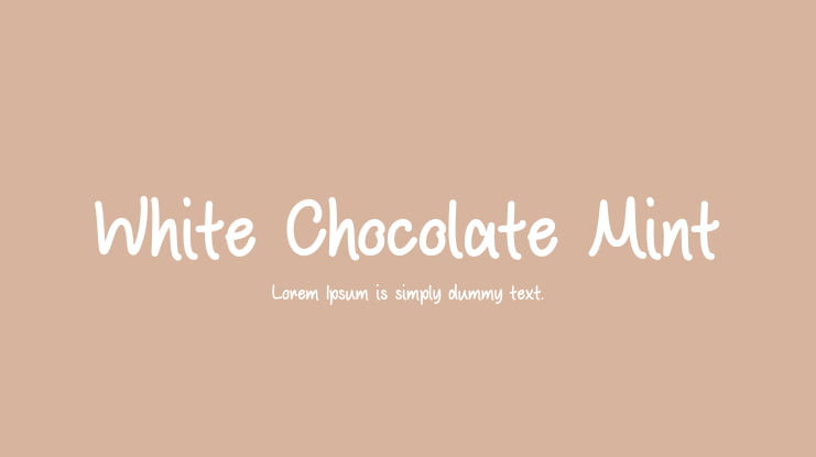 White Chocolate Mint Font