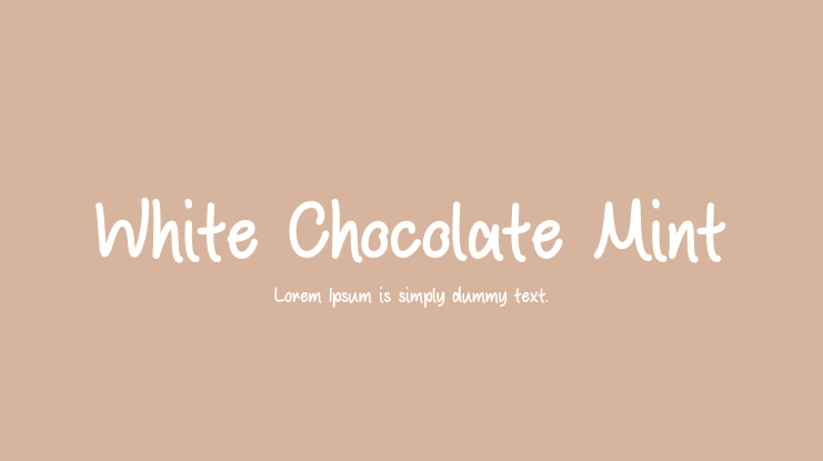 White Chocolate Mint Font