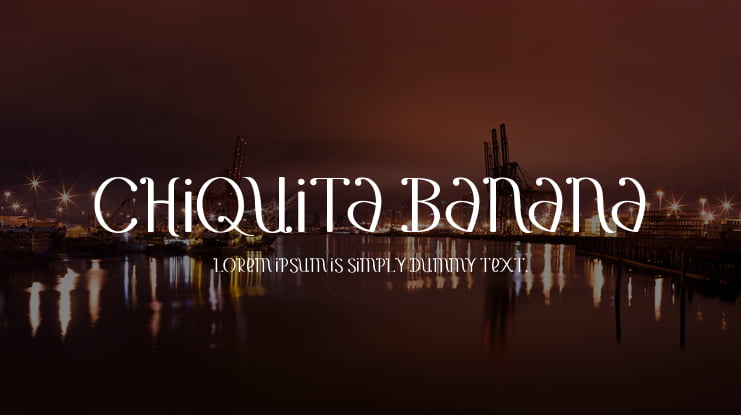 Chiquita Banana Font