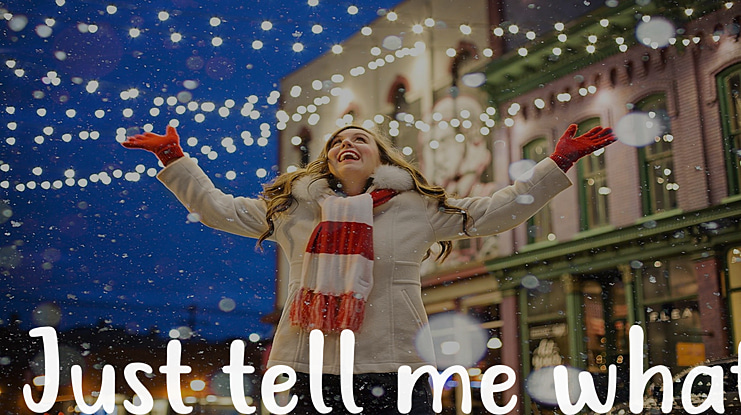 Just tell me what Font Family