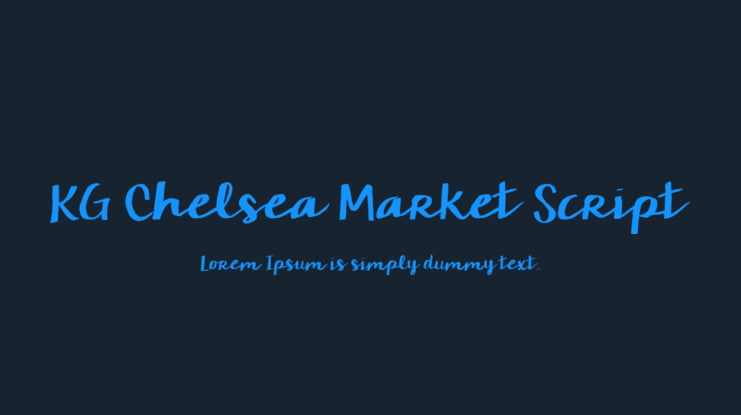 KG Chelsea Market Script Font