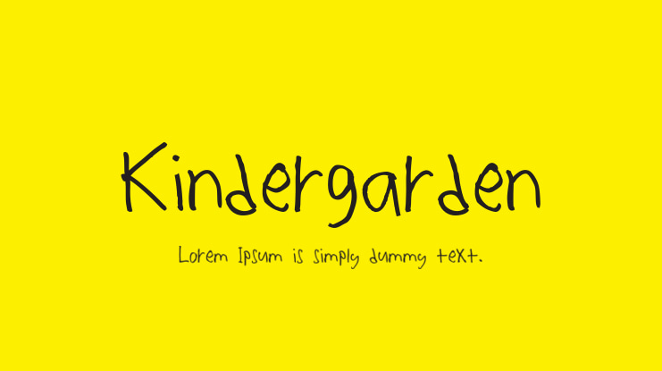 Kindergarden Font