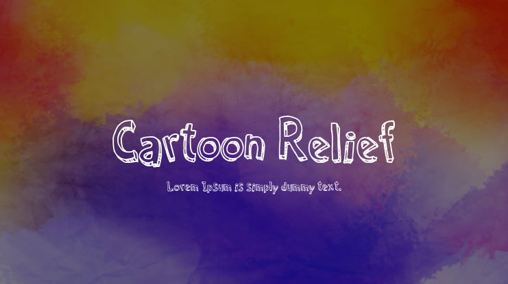 Cartoon Relief Font