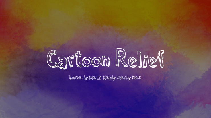 Cartoon Relief Font