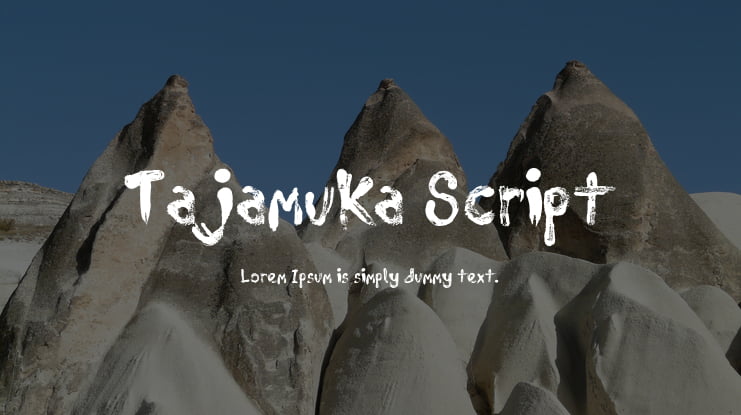 Tajamuka Script Font