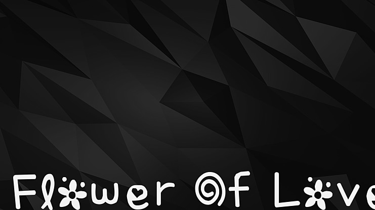 Flower Of Love Font