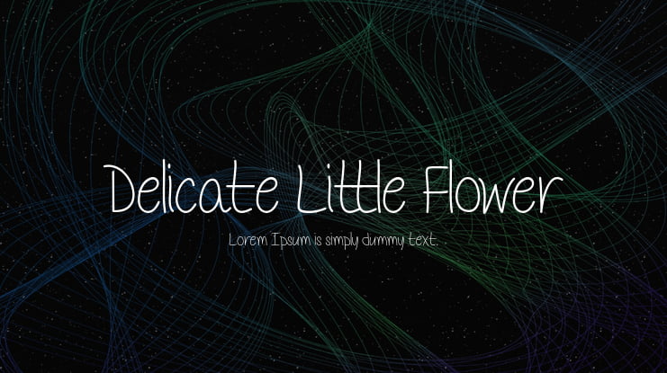 Delicate Little Flower Font
