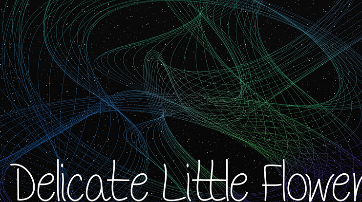 Delicate Little Flower Font