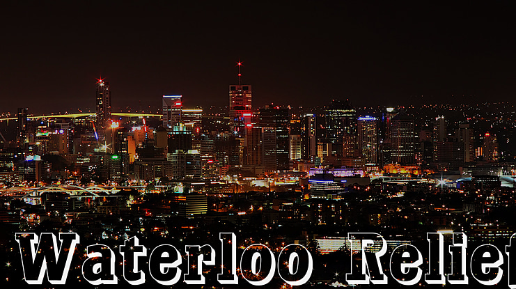 Waterloo Relief Font
