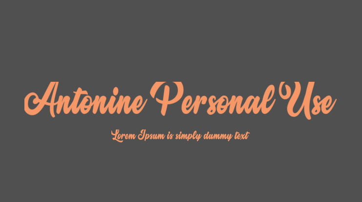 Antonine Personal Use Font
