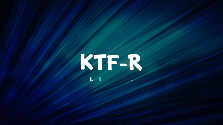 KTF-Roadbrush Font