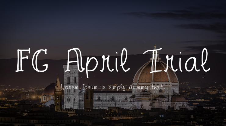 FG April Trial Font