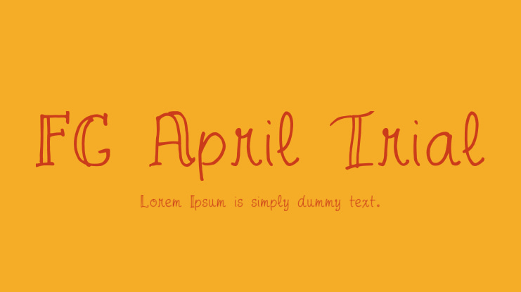 FG April Trial Font