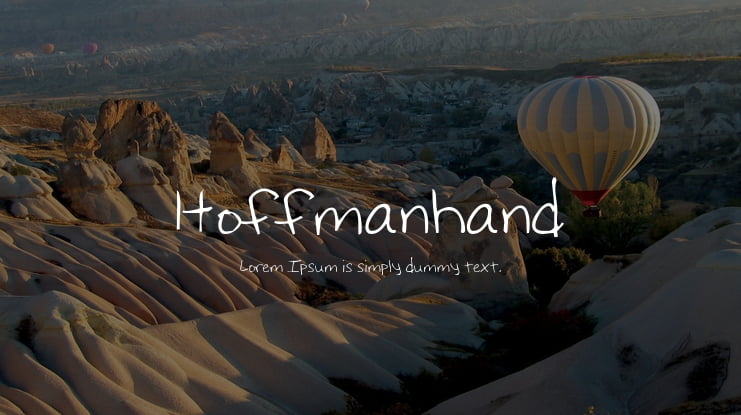 Hoffmanhand Font