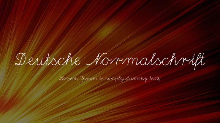 Deutsche Normalschrift Font Family
