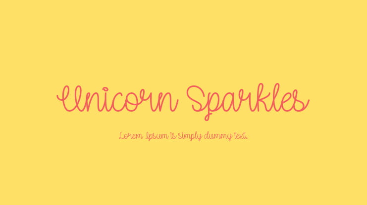 Unicorn Sparkles Font