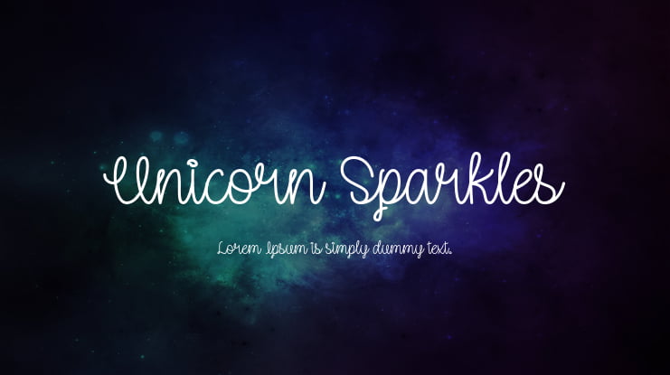 Unicorn Sparkles Font