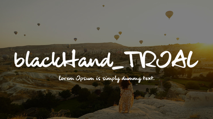 blackHand_TRIAL Font